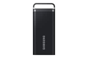 Samsung T5 EVO Portable SSD 2TB, USB 3.2 Gen 1 External Solid State Drive, Seq. Read Speeds Up to 460MB/s for Gaming and Content Creation, MU-PH2T0S/WW, Black