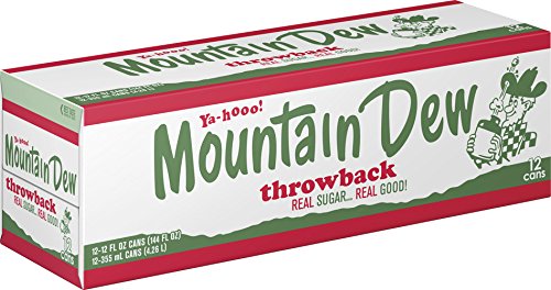 Mountain Dew Throwback Cans (12 Count, 12 Fl Oz Each)