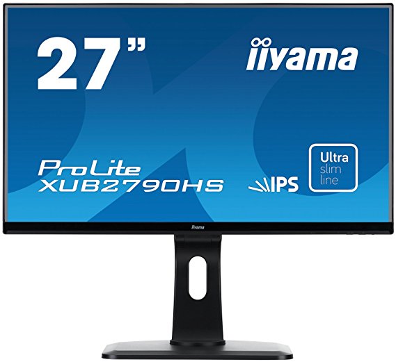 iiyama XUB2790HS-B1 27" ProLite Height Adjustable IPS Slim LED Monitor - Black
