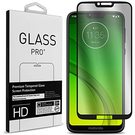 Moto G7 Power Screen Protector, Moto G7 Supra Screen Protector, CoverON InvisiGuard Premium Full Coverage 9H Tempered Glass Screen Protector for Motorola Moto G7 Power/Moto G7 Supra - Clear