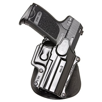 Fobus Paddle Holster Fits H&K Compact/USP 9mm/40/45/Sigma Series/FN49/Ruger SR9, Right Hand, Black