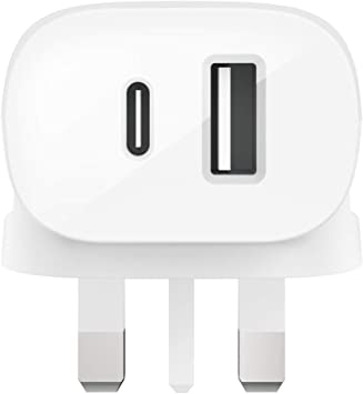 Belkin USB-C Wall Charger 30 W (Fast Charger for iPhone 12, 12 Pro, 12 Pro Max, 12 mini, 11, 11 Pro/Pro Max, XS, XS Max, XR, X, SE, 8, 8 Plus, iPad Air 2020, iPad 8th gen, iPad Pro), White