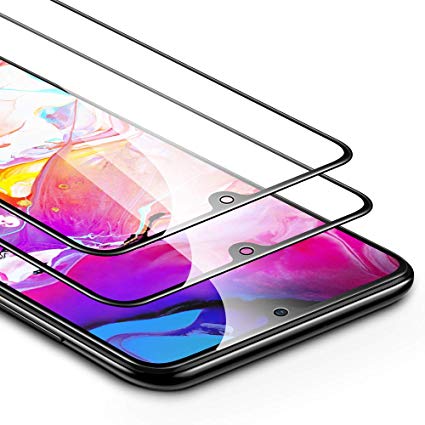 [2-Pack] ESR Screen Protector for Samsung Galaxy A70, Tempered-Glass 2.5D Edge Protection, Full Screen Coverage, Dust-Free Bubble Free, Scratch Resistant for The Samsung Galaxy A70 (2019)