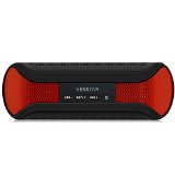 Wireless Speaker Venstar CSR 40 Portable Bluetooth Speaker and Speakerphone with 2 X 3W Surround Sound BoomBox Buddy Speaker Ultra Bass Subwoofer Speaker NFC Function Mic for All Phones and Tablet iPhone Samsung Nexus Laptops Computers MP3 Player RedBlack