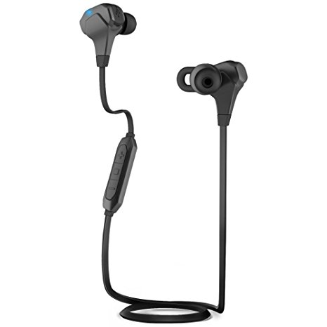 iQbe Sports Bluetooth Headphones Wireless Sports Noise Reduction Bluetooth Headphones with Microphone, Black