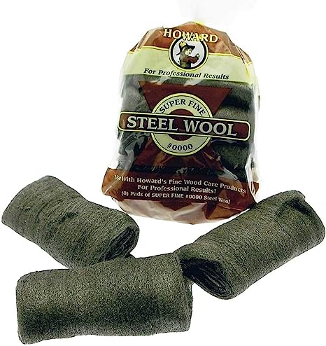 Howard 210493 STWL Grade 0000 Steel Wool 8Pk