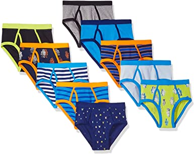 Amazon Brand - Spotted Zebra Boys' Toddler & Kids 10-Pack Brief Underwear