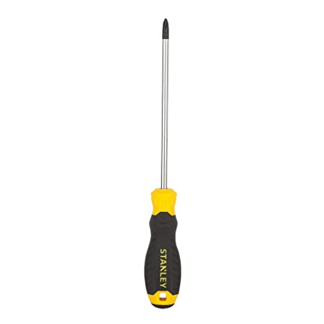 STANLEY STMT60811-8 Cushion Grip Screwdriver Phillips®-PH2x150mm (Yellow and Black)