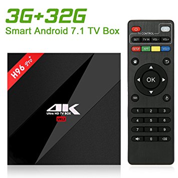 NewPal H96Pro  Plus 3G DDR 32G EMMC 4K TV BOX with Kodi Amologic 8 core 64 bit CPU 2.4G/5G WIFi 2017 tv box media player