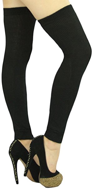 ToBeInStyle Women's Long Thigh Hi Separated Leg Warmers