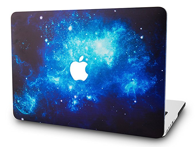 KEC MacBook Pro Retina 13 Inch Case (2015 old gen.) Plastic Hard Shell Cover A1502 / A1425 Space Galaxy (Blue 2)