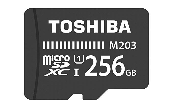 Toshiba 256GB M203 microSDXC UHS-I U1 Card Class 10 microSD micro SD Card Memory Card 100MB/s