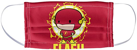 The Flash Chibi 1-Ply Reusable Face Mask Covering, Unisex