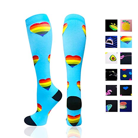 Compression Socks Women & Men - Best for Running,Medical,Athletic Sports,Flight Travel, Pregnancy