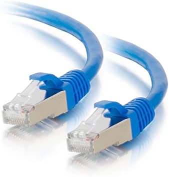C2G 00807 Cat6 Cable - Snagless Shielded Ethernet Network Patch Cable, Blue (35 Feet 10.66 Meters)