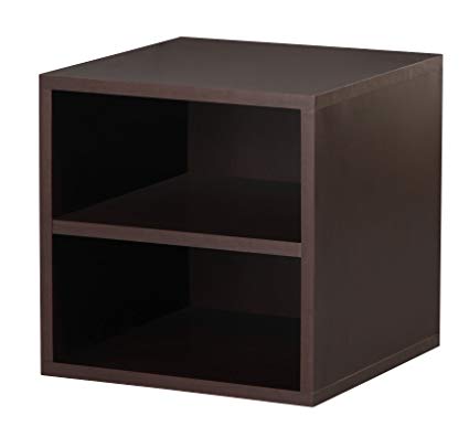 Foremost 327309 Modular Shelf Cube Storage System, Espresso
