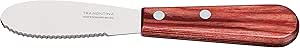 Tramontina Wood Handle Butter Knife, Polywood, Dishwasher Safe, Durable, Natural Wood, Made in Brazil