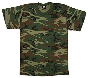 Rothco T-Shirt/Woodland Camo/USA