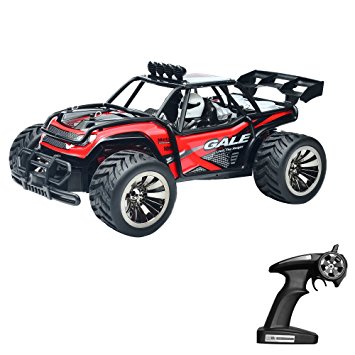 RC Car,Vatos Remote Control Car Electric Racing Car Off Road 1:16 Scale Desert Buggy Vehicle 2.4GHz 50M 2WD High Speed Electric Race Monster Truck Hobby Rock Electric Buggy Crawler Best Toy Car