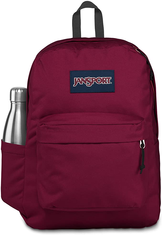 JanSport SuperBreak Backpack - School, Travel, or Work Bookbag with Water Bottle Pocket