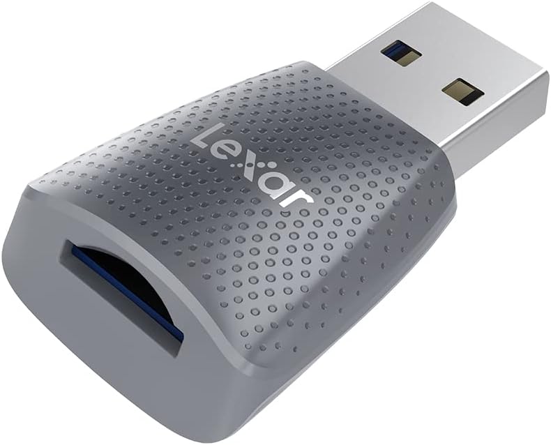 Lexar Micro SD Card Reader, USB 3.2, Up to 170MB/s Read/Write Speed for MicroSDXC/SDHC TF Memory Card (LRW330U-BNBEG)