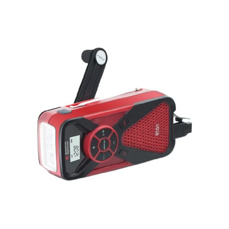 Eton American Red Cross, Multi-Powered, Smartphone Charger, Weather Alert Radio and Flashlight in One, FR1