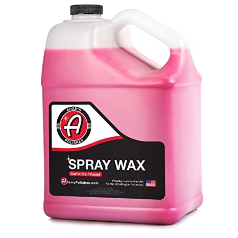 Adam's Spray Wax - Carnauba Infused Quick Detailer Spray Polish with The Most Advanced Formula on The Market for Ultimate Protection, High Gloss & A Streak Free Finish (1 Gallon)