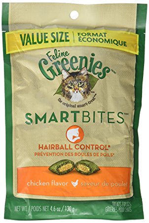 Feline Greenies SMARTBITES Hairball Control Chicken (4.6 oz)