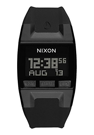 Nixon Men's 'Comp S' Plastic and Silicone Automatic Watch, Color:Black (Model: A336000-00)