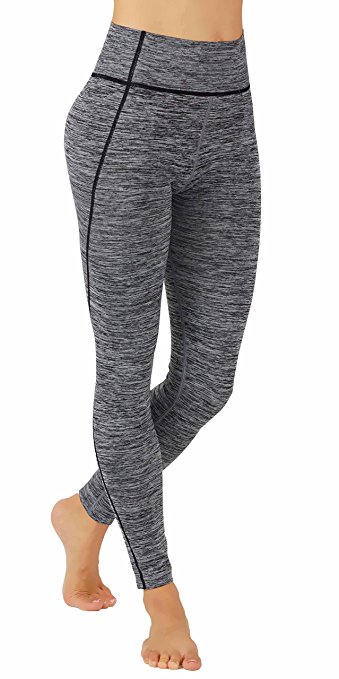 Pro Fit Woman`s Yoga Capri Pants Ombre Print Body-Shaping Full Length Workout Leggings