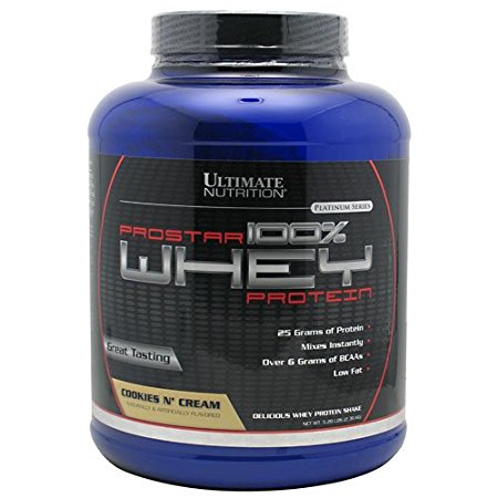 Ultimate Nutrition Prostar 100% Whey Protein - 5.28 lbs (Cookies 'n Cream)