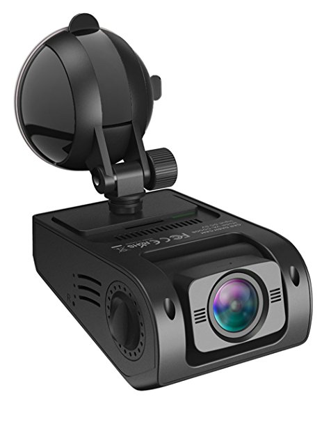 VAVA Dash Cam with 1080P 30fps 160 Degrees Wide Angle Lens, WDR, Loop Recording - Dual USB Port Charger Included