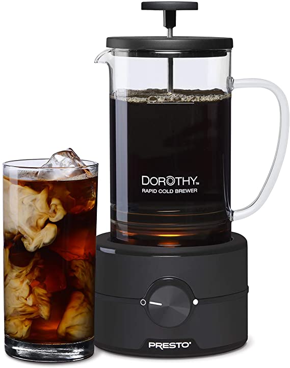 Presto 02937 Dorothy™ Electric Rapid Cold Brewer - Cold brew at home in 15 minutes - No more waiting 12 to 24 hours.