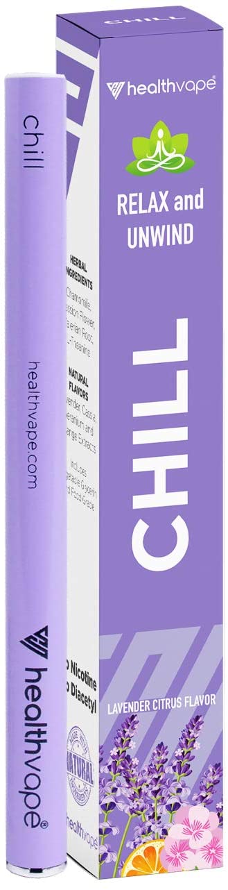 CHILL Inhaler – Relaxation and Anxiety Supplement – Natural Stress Relief with Chamomile, Lavender, Geranium, Passionflower, Valerian Root Extracts