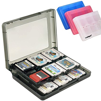 Luniquz 26 in 1 Game Card Case Holder for Nintendo New 3DS / 3DS / Dsi / Dsi XL / Dsi LL/ DS / DS Lite Cartridge Box /Black