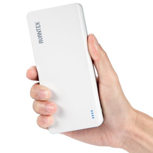 AVANTEK 20000mAh External Battery Power Bank with Samsung Battery Cells and Wall Charger