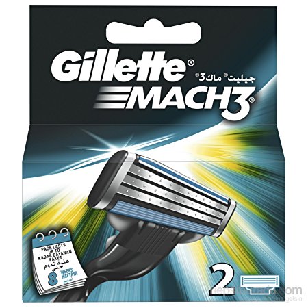 Gillétte Mach 3 Razor Refill Cartridges 10-Count (Packaging may vary)