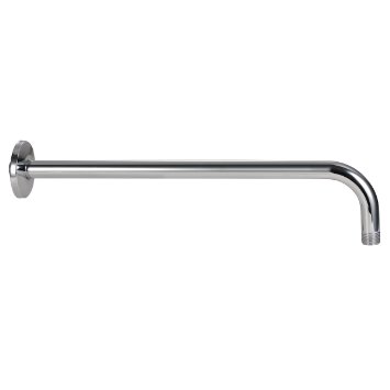 Purelux® Extra Long Stainless Steel 16 Inch Replacement Shower Arm with Flange, Chrome finish, LIFETIME WARRANTY