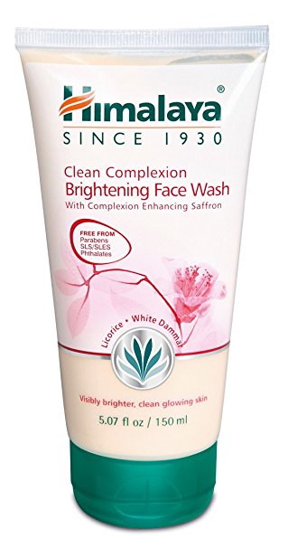 Himalaya Clean Complexion Brightening Face Wash for Bright Clean Skin, Free from Parabens, SLS, Phthalates 5.07oz/150ml