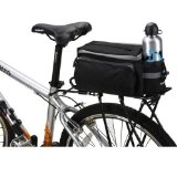 Bicycle Roswheel Rear Seat Trunk Bag Handbag Bag Pannier Black