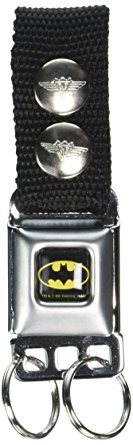 Buckle-Down Keychain - Batman Full Color Black/yellow Accessory