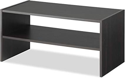 Whitmor Wood Stackable 2-Shelf Shoe Rack, 24 INCH, Espresso