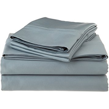 Blue Nile Mills 1200 Thread Count 100% Egyptian Cotton King Sheet Set Solid Teal