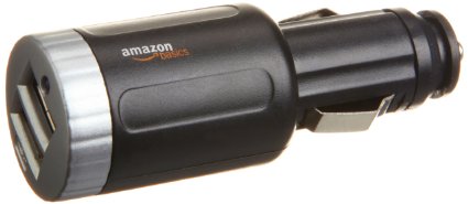 AmazonBasics 2-Port USB Car Charger with 21 Amp Total Output Black