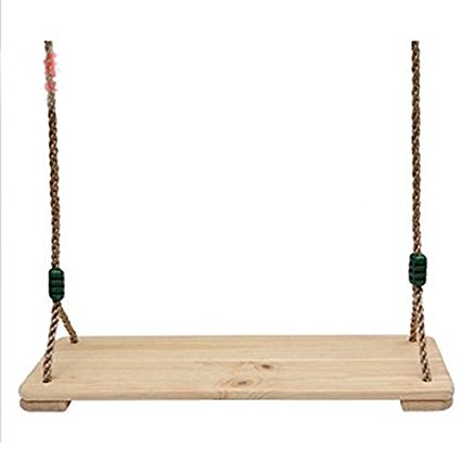 Swing-N-Play Wooden Swing with 78" Rope