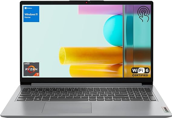 Lenovo IdeaPad High-Performance Laptop, 15.6" FHD Touchscreen, AMD Ryzen 7 5700U, 40GB RAM, 1TB SSD, SD Card Reader, Webcam, Type-C, HDMI, Wi-Fi 6, Windows 11 Home, Grey