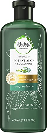 Herbal Essences bio: renew Aloe   Eucalyptus Sulfate Free Shampoo Scalp Balance, 400 Milliliters