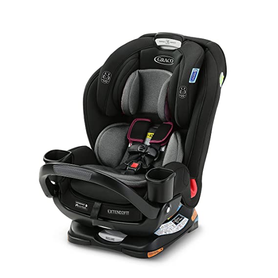 Graco Extend2Fit 3 in 1 Car Seat Featuring Anti-Rebound Bar | Ride Rear Facing Longer, Up to 50 Pounds, Polly