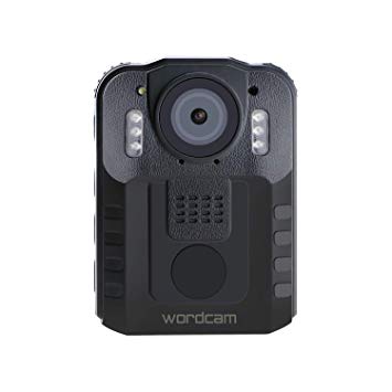 Wordcam Body Worn Camera Portable Video Recorder for Police Law Enforcement,Night Vision Security DVR 120 Degree Lens,with 32GB External Removable Memory Card (Black)