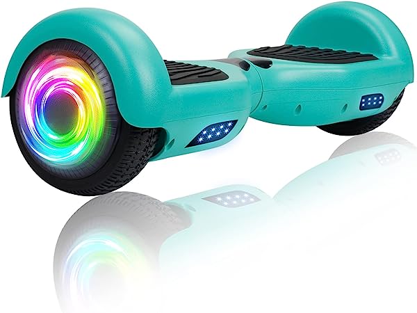 SISIGAD A12 Mixed Color Hoverboard, with Bluetooth and Colorful Lights Self Balancing Scooter